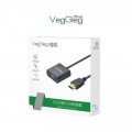 Đầu Chuyển HDMI Sang VGA VegGieg V-Z612 (Chiều Dài 15m)
