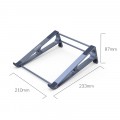 Giá Đỡ Laptop Ipad Orico MA13-GY-BP-HW (Nhôm, Màu Xám, Phù Hợp Laptop 13-14inch)