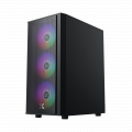 Vỏ case Xigmatek MYX AIR 3F Black - EN45967 (m-ATX, Sẵn 3 fan RGB, Max 8 fan, Rad 240)