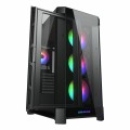 Vỏ case Cougar Duoface Pro RGB Black (E-ATX, 2 tùy chọn mặt trước, Sẵn 4 fan RGB, Max 9 fan, Rad 360, USB-C)