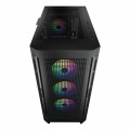 Vỏ case Cougar Duoface Pro RGB Black (E-ATX, 2 tùy chọn mặt trước, Sẵn 4 fan RGB, Max 9 fan, Rad 360, USB-C)