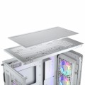 Vỏ case Cougar Duoface Pro RGB White (E-ATX, 2 tùy chọn mặt trước, Sẵn 4 fan RGB, Max 9 fan, Rad 360, USB-C)