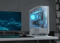 Vỏ case Cougar FV270 White (Mid Tower, E-ATX, Mặt kính bo cong, Sẵn 1 fan RGB, Max 9 fan, Rad 360, USB-C)