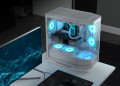 Vỏ case Cougar FV270 White (Mid Tower, E-ATX, Mặt kính bo cong, Sẵn 1 fan RGB, Max 9 fan, Rad 360, USB-C)