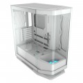 Vỏ case Cougar FV270 White (Mid Tower, E-ATX, Mặt kính bo cong, Sẵn 1 fan RGB, Max 9 fan, Rad 360, USB-C)