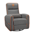 Ghế Sofa Gaming Cougar Fidom Gray (Vải Linen, Có Kê Chân, Ngả Lưng + Xoay) (CGR-FDF-GRO)