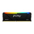 Ram Desktop DDR4 Kingston 32GB (1x32GB) 3200MHz FURY BEAST RGB Black (KF432C16BB2A/32)