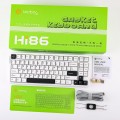 Bàn Phím Cơ Không Dây Vỏ Nhôm LEOBOG Hi86 Trắng Đen - Nimbus V3 switch (3 mode, PBT Keycap, Gasket Mount, Hotswap, Led RGB)