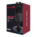 MICRO THU ÂM ĐỂ BÀN MARVO MIC-06 (USB, LED RGB Chân Đế)