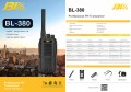 Máy bộ đàm cầm tay JBL BL380 (màu đen, Pin 4500mAh, kèm đế sạc)
