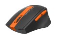 Chuột không dây A4TECH FG30S, Màu Xám Cam (2.4GHz, Silent Click, 2000 DPI, 1 Pin AA)