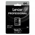Thẻ nhớ SDXC 64GB Lexar Professional 1667x UHS-II, V60, U3 (SILVER Series) (LSD64GCB1667)
