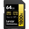 Thẻ nhớ SDXC 64GB Lexar Professional 1800x UHS-II, U3, V60 (GOLD Series) (LSD1800064G-BNNNG)