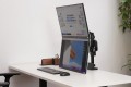 Giá Treo Màn Hình Đôi HyperWork P1 Dual DPA01 (Hỗ trợ màn 22-34 inch, Tải trọng 2-9kg)
