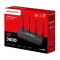 Router WiFi 7 Mercusys MR27BE (BE3600Mbps, 2 băng tần, 3x LAN + 1x WAN Gigabit, EasyMesh)