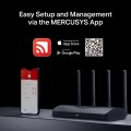 Router WiFi 7 Mercusys MR27BE (BE3600Mbps, 2 băng tần, 3x LAN + 1x WAN Gigabit, EasyMesh)