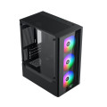 Vỏ case Xigmatek MYX 3F Black - EN45950 (m-ATX, Sẵn 3 fan RGB, Max 8 fan, Rad 240)