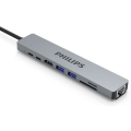 Đầu Chuyển USB-C 8 IN 1 PHILIPS SWV6118G (HDMI, USB*2, PD, RJ45, SD)
