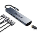Đầu Chuyển USB-C 8 IN 1 PHILIPS SWV6118G (HDMI, USB*2, PD, RJ45, SD)