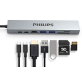 Đầu Chuyển USB-C 8 IN 1 PHILIPS SWV6118G (HDMI, USB*2, PD, RJ45, SD)