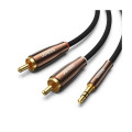 Cáp Loa Ugreen 80849 3.5mm Ra 2 Đầu RCA
