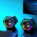 Loa vi tính 2.0 Kisonli L-6060 có led RGB Gaming Nghe Nhạc Bass Lớn Có Dây