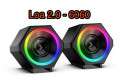 Loa vi tính 2.0 Kisonli L-6060 có led RGB Gaming Nghe Nhạc Bass Lớn Có Dây