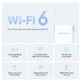 Bộ Mở Rộng Sóng WiFi Mercusys ME60X (AX1500, WiFi 6, 2 băng tần, 1 cổng RJ45 Gigabit)