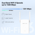 Bộ Mở Rộng Sóng WiFi Mercusys ME60X (AX1500, WiFi 6, 2 băng tần, 1 cổng RJ45 Gigabit)