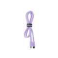 Cáp Sạc USB Type C Sang USB Type C Philips 60W DLC8601P (1.2 mét, Silicon Siêu Bền, Màu Tím)