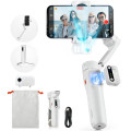 Tay Cầm Chống Rung Gimbal Cho Điện Thoại HOHEM iSteady V3, Màu Trắng, Tích Hợp Đèn Trợ Sáng + Cảm Biến AI
