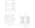 Tản Nhiệt Khí CPU ID-COOLING FROZN A720 Black (LGA1851/1700/1200/115x/20xx, AM5/AM4, 2 fan 14cm No LED, 7 ống đồng, Cao 163mm)