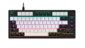 Bàn Phím Cơ DareU EK75 White Black PBT - DareU Dream Switch (USB-C, Keycap PBT, Rainbow LED)