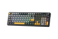 Bàn Phím Cơ Không Dây AULA F108 PRO Đen + Xám + Vàng - Reaper Switch (3 mode, Gasket mount, Hotswap, Plate FR4)