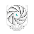 Tản Nhiệt Khí CPU DeepCool AK620 WH - White (LGA 1851/1700/1200/115x/20xx, AM5/AM4, 6 ống đồng, Cao 160mm, No LED)
