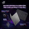 Laptop Asus Gaming ROG Zephyrus G16 GU605CR-QR137W (Core Ultra 9 285H, RAM 32GB, SSD 1TB, RTX 5070 Ti, Màn Hình 16 inch 2.5K OLED 240Hz, Windows 11)