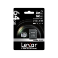 Thẻ nhớ MicroSDXC 64GB Lexar Professional SILVER PLUS 205MB/s (LMSSIPL064G-BNANG) UHS-I, V30, U3, A2