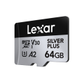 Thẻ nhớ MicroSDXC 64GB Lexar Professional SILVER PLUS 205MB/s (LMSSIPL064G-BNANG) UHS-I, V30, U3, A2