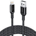 Cáp USB-A Sang Lightning Innostyle Powerflex IAL150ALBLK (Màu Đen, Dài 1.5 Mét)