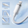 Cáp USB-C to Lightning Innostyle CryStalShine SCL150WHT (Chiều Dài 1.5 Mét, Màu Trắng) 