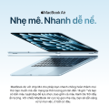 Macbook Air M4 2025 (MW103) (Apple M4, 10‑Core CPU, 10‑Core GPU, Ram 16GB, SSD 512GB, Màn Hình 13.6inch, Màu Starlight, Chính Hãng Apple Việt Nam)
