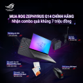 Laptop Asus Gaming ROG Zephyrus G14 GA403WW-QS098WS (AMD Ryzen AI 9 HX 370, RAM 64GB, SSD 2TB, RTX 5080, Màn Hình 14 inch 3K ROG Nebula OLED 120Hz, Windows 11, Xám)