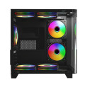 Vỏ case Jetek CSGO2 Wukong Black (m-ATX, No Fan, Max 7 fan, Kính cong, Rad 240)
