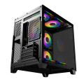 Vỏ case Jetek CSGO2 Wukong Black (m-ATX, No Fan, Max 7 fan, Kính cong, Rad 240)