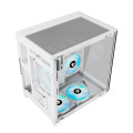 Vỏ case Jetek CSGO2 Wukong White (m-ATX, No Fan, Max 7 fan, Kính cong, Rad 240)