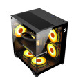 Vỏ Case Máy Tính EDRA ECS1503 Black (m-ATX, No Fan, Max 7 Fan, Rad 240)