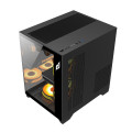 Vỏ Case Máy Tính EDRA ECS1503 Black (m-ATX, No Fan, Max 7 Fan, Rad 240)