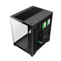 Vỏ Case Máy Tính EDRA ECS1503 Black (m-ATX, No Fan, Max 7 Fan, Rad 240)