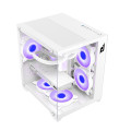 Vỏ Case Máy Tính EDRA ECS1503 White (m-ATX, No Fan, Max 7 Fan, Rad 240)