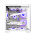 Vỏ Case Máy Tính EDRA ECS1503 White (m-ATX, No Fan, Max 7 Fan, Rad 240)